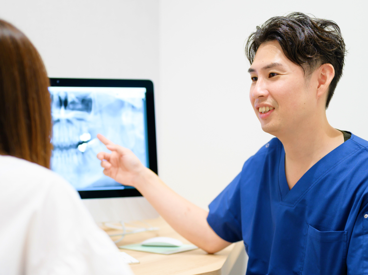 私たちは患者様のお口の状況やご要望に合わせたプランを共に考えていきたいと思っています。